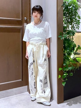 「アイテム（チノパンツ）」を使った、nasuumy10さん（レディース・151cm・20代）の夏コーディネート