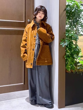 「RAGEBLUE（レイジブルー）のアイテム（ジャケット/アウター）」を使った、nasuumy10さん（レディース・151cm）の秋コーディネート