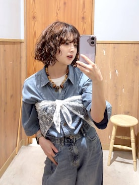 「GLOBAL WORK（グローバルワーク）のラクッションベルトニットパンプス/290988（パンプス、ブラック系）」を使った、ナスちゃんさん（レディース・152cm）の春コーディネート