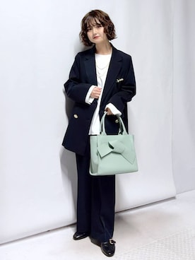 「GLOBAL WORK（グローバルワーク）のアイテム（セットアップ）」を使った、nasuumy10さん（レディース・152cm）の冬コーディネート