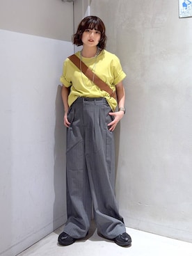 「GLOBAL WORK（グローバルワーク）のアイテム（トップス）」を使った、ナスちゃんさん（レディース・152cm）の夏コーディネート