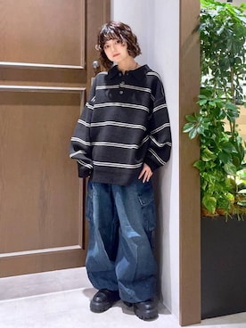 「RAGEBLUE（レイジブルー）のアイテム」を使った、nasuumy10さん（レディース・151cm）の秋コーディネート