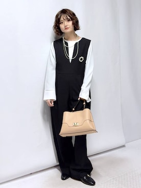 「GLOBAL WORK（グローバルワーク）のアイテム（セットアップ）」を使った、nasuumy10さん（レディース・152cm）の春コーディネート