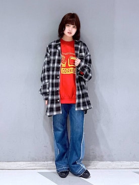 「アイテム（アイライナー、その他）」を使った、nasuumy10さん（レディース・151cm）の冬コーディネート