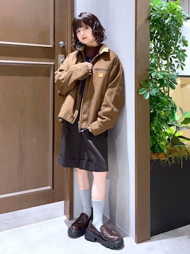 「アイテム（アイライナー）」を使った、nasuumy10さん（レディース・151cm）の秋コーディネート