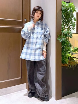 「RAGEBLUE（レイジブルー）のアイテム（Tシャツ/カットソー）」を使った、nasuumy10さん（レディース・151cm）の秋コーディネート