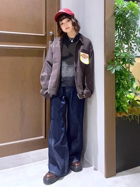 「RAGEBLUE（レイジブルー）のアイテム（帽子）」を使った、nasuumy10さん（レディース・151cm）の秋コーディネート