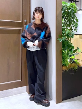 「アイテム（アイライナー）」を使った、nasuumy10さん（レディース・151cm）の秋コーディネート