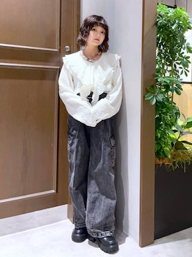 「アイテム（アイライナー）」を使った、nasuumy10さん（レディース・151cm）の秋コーディネート