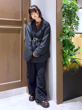 「アイテム（アイライナー）」を使った、nasuumy10さん（レディース・151cm）の秋コーディネート