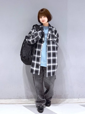 「アイテム（アイライナー、その他）」を使った、nasuumy10さん（レディース・151cm）の春コーディネート