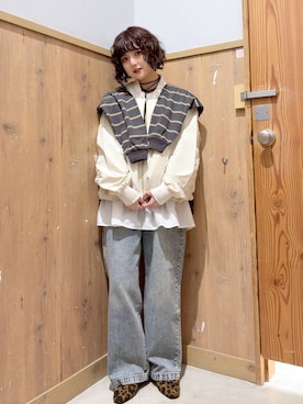 「GLOBAL WORK（グローバルワーク）のアイテム（ジャケット/アウター）」を使った、ナスちゃんさん（レディース・152cm）の春コーディネート