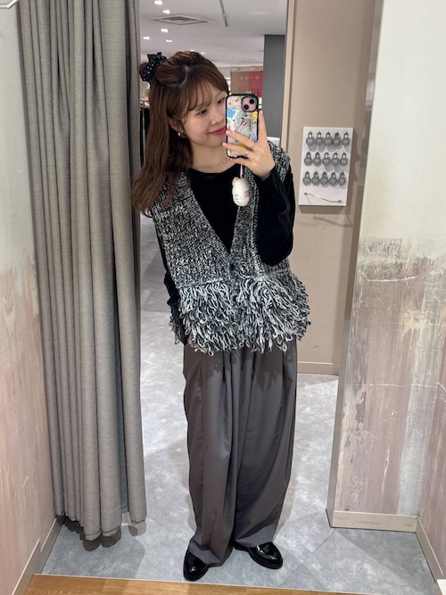 セール】フリンジループベスト 583262（ベスト）｜LOWRYS FARM