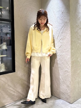 「アイテム（スウェットパンツ）」を使った、あやさん（レディース・162cm・20代）の秋コーディネート