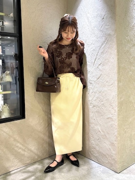 「アイテム（パンプス）」を使った、あやさん（レディース・162cm・20代）の秋コーディネート