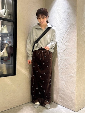 「アイテム（バレエシューズ）」を使った、あやさん（レディース・162cm・20代）の冬コーディネート