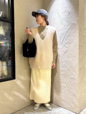 「アイテム（バレエシューズ）」を使った、あやさん（レディース・162cm・20代）の冬コーディネート