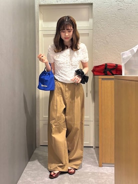 「アイテム（シュシュ）」を使った、あやさん（レディース・162cm・20代）の夏コーディネート