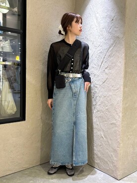 「LOWRYS FARM（ローリーズファーム）のLFポーチツキショルダー 284037（ショルダーバッグ）」を使った、あやさん（レディース・162cm）の春コーディネート