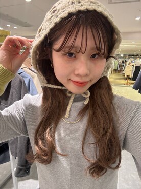 「アイテム（帽子）」を使った、あやさん（レディース・162cm・20代）の冬コーディネート
