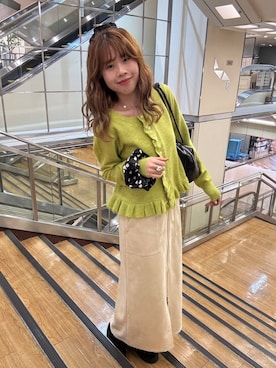 「アイテム（シュシュ）」を使った、あやさん（レディース・162cm・20代）の秋コーディネート