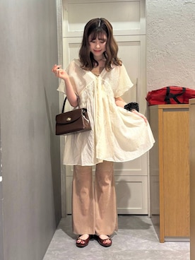 「アイテム（シュシュ）」を使った、あやさん（レディース・162cm・20代）の夏コーディネート