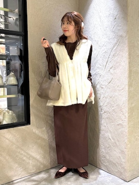 「アイテム（パンプス）」を使った、あやさん（レディース・162cm・20代）の夏コーディネート