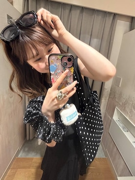 「アイテム（サングラス）」を使った、あやさん（レディース・162cm）の夏コーディネート