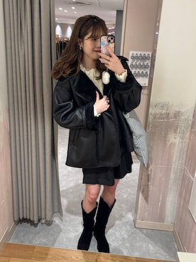 あやさん（レディース・162cm）の冬コーディネート