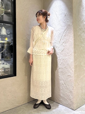 「アイテム（アクセサリー）」を使った、あやさん（レディース・162cm・20代）の春コーディネート