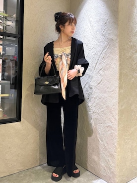 「アイテム（財布/小物、ピンク系）」を使った、あやさん（レディース・162cm）の夏コーディネート