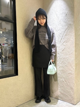 ウールライクミニスカート 205635を使った人気ファッション