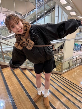 「アイテム（ネックウォーマー/スヌード）」を使った、あやさん（レディース・162cm）の秋コーディネート