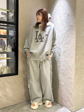 「アイテム（スウェット）」を使った、あやさん（レディース・162cm・20代）の夏コーディネート