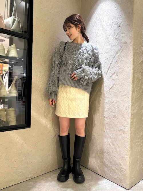 セール】ケーブルニットミニスカート 249276（スカート）｜LOWRYS FARM