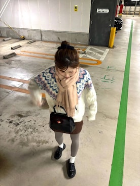 「アイテム（ヘアアクセサリー）」を使った、あやさん（レディース・162cm・20代）の冬コーディネート