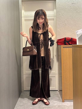 「アイテム（シュシュ）」を使った、あやさん（レディース・162cm・20代）の夏コーディネート
