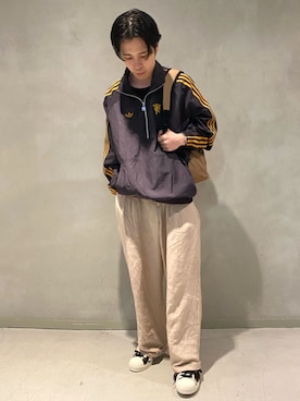 「アイテム（ジャージ）」を使った、Sotaさん（メンズ・167cm）の夏コーディネート