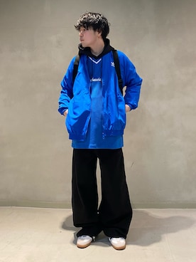 「クセニア・シュナイダー」｜「アイテム（ナイロンジャケット）」を使った、Sotaさん（メンズ・168cm）の冬コーディネート