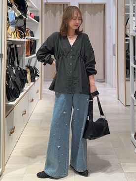 「GLOBAL WORK（グローバルワーク）のアイテム（パンツ）」を使った、せこ子さん（レディース・159cm）の夏コーディネート
