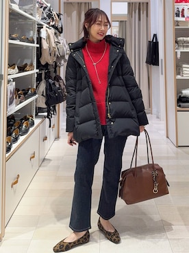 「アイテム（デニムパンツ）」を使った、せこ子さん（レディース・159cm・30代）の冬コーディネート