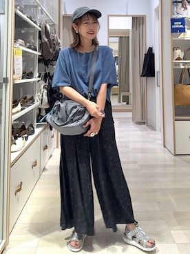 「アイテム（ニット/セーター）」を使った、せこ子さん（レディース・159cm・30代）の夏コーディネート