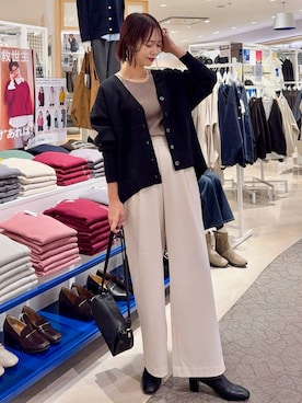 「アイテム（アクセサリー）」を使った、せこ子さん（レディース・159cm・30代）の秋コーディネート