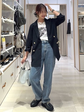 「アイテム（テーラードジャケット）」を使った、せこ子さん（レディース・159cm・30代）の秋コーディネート