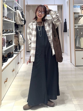「アイテム（オールインワン・サロペット）」を使った、せこ子さん（レディース・159cm・30代）の秋コーディネート