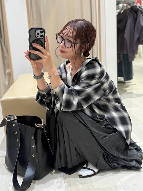 マルニ　本革プリーツスカート ブラウン ウール製プリーツミニスカート | Marni