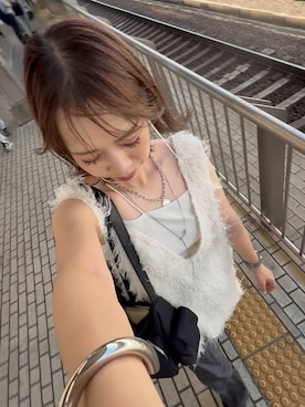 「アイテム（キャミソール）」を使った、せこ子さん（レディース・159cm・30代）の夏コーディネート