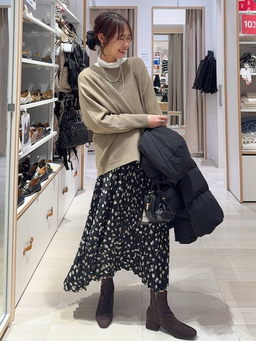 inhabitant size XS パッチワーク柄 ウェア 新品未使用 ダウン ナバホ柄 パッチワーク スタンドカラー ダウンジャケット -PESSOA CLUB