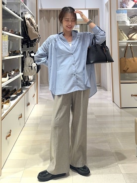 「アイテム（ネックレス）」を使った、せこ子さん（レディース・159cm・30代）の秋コーディネート