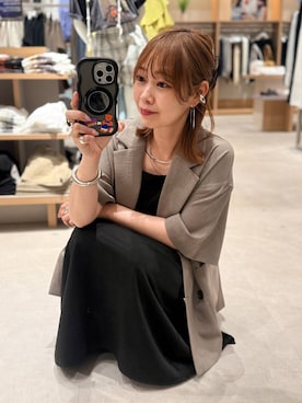 「GLOBAL WORK（グローバルワーク）のアイテム（ジャケット/アウター）」を使った、せこ子さん（レディース・159cm）の春コーディネート